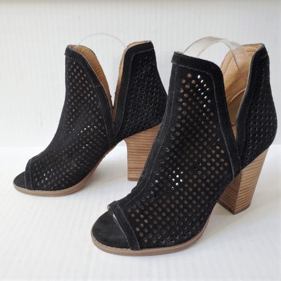 Lucky Brand Shoes - Lucky Brand Larise Open Toe Perforated Booties 6